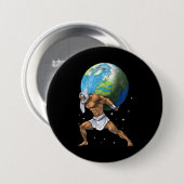 ギリシャ神話の神アトラス 缶バッジ (正面&裏面)