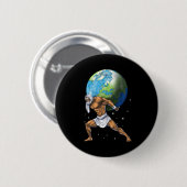 ギリシャ神話の神アトラス 缶バッジ (正面&裏面)