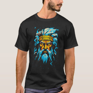 ギリシャ神話の空の神ゼウス Tシャツ