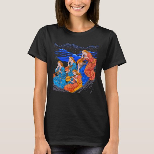 ギリシャ神話の芸術の女神たち Tシャツ (正面)