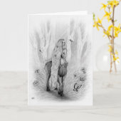 ギリシャ神話のHylonomeのケンタウルスの挨拶状 カード (黄色い花)