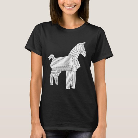 ギリシャ神話オデッセイギリシャ史トロイの木馬 Tシャツ (正面)