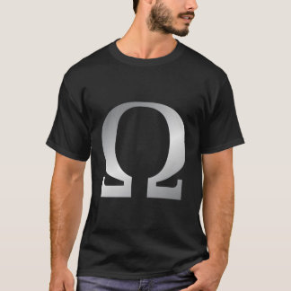 ギリシャ神話オメガシンボル男子学生の社交クラブギフトソロール Tシャツ