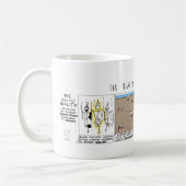 ギリシャ神話コミックスアキレスは2現実のマグカップ コーヒーマグカップ (左)