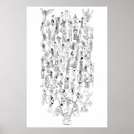 ギリシャ神話コミックス – 神話からの厳選されたキャラクター ポスター