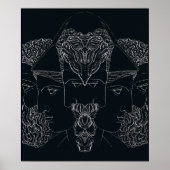 ギリシャ神話ジュピター・ミネルヴァ・ヘラクレス ポスター (正面)