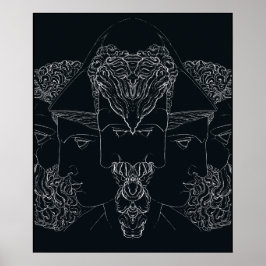 ギリシャ神話ジュピター・ミネルヴァ・ヘラクレス ポスター