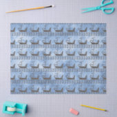 ギリシャ神話ヴィンテージ船オデッセイブルーデコパージュ 薄葉紙 (クラフト)