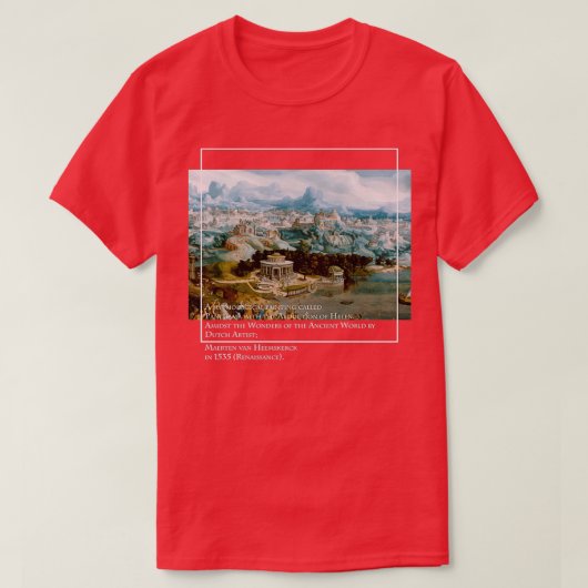 ギリシャ神話絵画のヴィンテージ芸術 Tシャツ (デザイン正面)