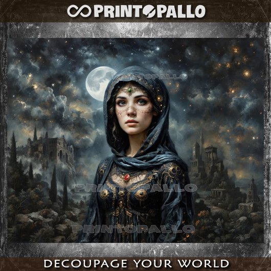 ギリシャ神話：ニックスは夜と闇の女神 薄葉紙