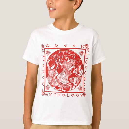 ギリシャ神話-赤 Tシャツ (正面)
