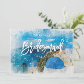 ギリシャ私の新婦付添人の提案カードです サンキューカード (スタンド正面)