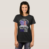 ギリシャ系アメリカ人の母 母の日 ママ ギリシャ国旗 Tシャツ (正面フル)