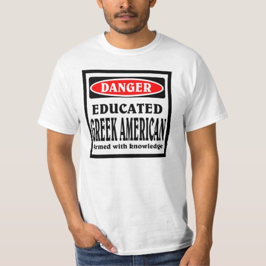 ギリシャ系アメリカ人+知識人 Tシャツ (正面)