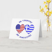 ギリシャ系アメリカ人 祖国 カード (黄色い花)