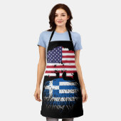 ギリシャ系ギリシャ系アメリカ合衆国統一された州アメリカ エプロン (着用した状態)