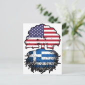 ギリシャ系ギリシャ系アメリカ合衆国統一された州アメリカ ポストカード (スタンド正面)
