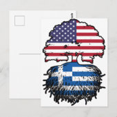 ギリシャ系ギリシャ系アメリカ合衆国統一された州アメリカ ポストカード (正面/裏面)