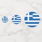 ギリシャ紙吹雪、パーティー、ギリシャ国旗 コンフェッティ (正面)