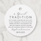 ギリシャ結婚の伝統 フェイバータグ (正面)