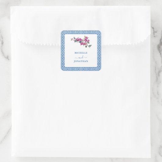 ギリシャ結婚の封筒用シール スクエアシール (バッグ)