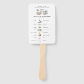 ギリシャ結婚の週末のウェルカム旅程 ハンドファン (正面)