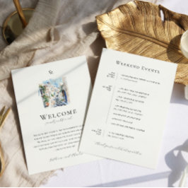 ギリシャ結婚の週末のウェルカム旅程 メニュー