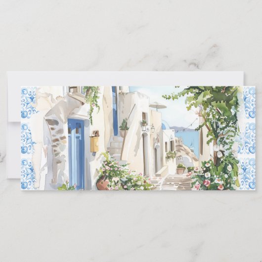 ギリシャ結婚の |搭乗パス日付を保存 (裏面)