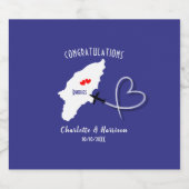 ギリシャ結婚語の目的語 リキュールボトルラベル (シングルラベル)