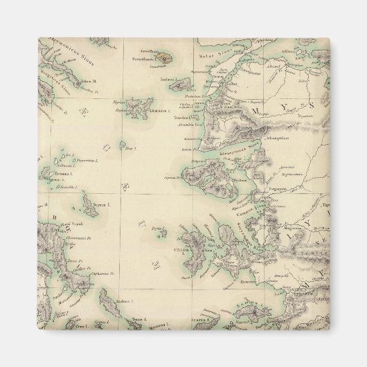 ギリシャ群島、古代 マグネット (正面)