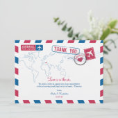 ギリシャ航空郵便 結婚感謝カード サンキューカード (スタンド正面)