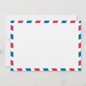 ギリシャ航空郵便 結婚感謝カード サンキューカード (裏面)