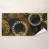 ギリシャ製のチェーン付きシームレスパターン  バスタオル (バスタオル)