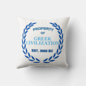 ギリシャ誇りを持った人であること クッション (裏面)