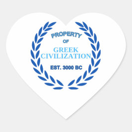ギリシャ誇りを持った人であること ハートシール