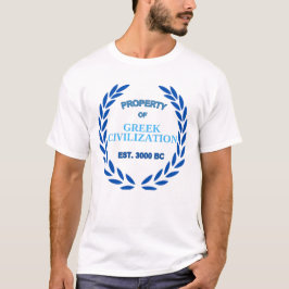 ギリシャ誇りを持った人であること Tシャツ