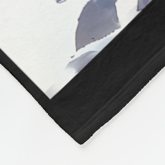 ギリシャ語でギリシャの島サントリーニ伝統的ロバ フリースブランケット (角)