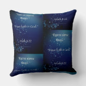 ギリシャ語で神を信じる クッション (裏面)