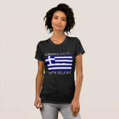 ギリシャ語で…喜んで Tシャツ (正面フル)