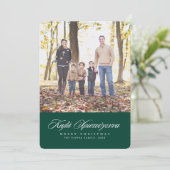 ギリシャ語と英語のクリスマスフォトカード シーズンカード (スタンド正面)