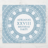 ギリシャ語のパーティーテーマと青 ビールラベル (シングルラベル)