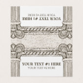 ギリシャ語のパーティー折り畳み水平テント名刺 名刺 (外部フラット)