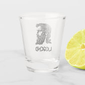 ギリシャ語の凡例 ショットグラス (裏面)