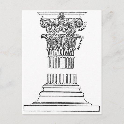 ギリシャ語の列はがき ポストカード (正面)