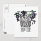 ギリシャ語の列 ポストカード (正面/裏面)