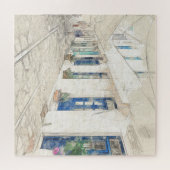 ギリシャ語の歩く伝統的のスケッチ通り ジグソーパズル (横)