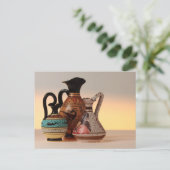 ギリシャ語の花葉書1 ポストカード (スタンド正面)