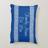 ギリシャ語の鍵のメイカスタムンダパターンのファミリ名 アクセントクッション (裏面(縦))