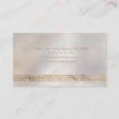 ギリシャ語の鍵蛇行 – 真珠の上のアワビの貝殻 名刺 (裏面)