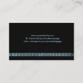 ギリシャ語の鍵 – ギリシャ語のメアンダーモノグラム 名刺 (裏面)